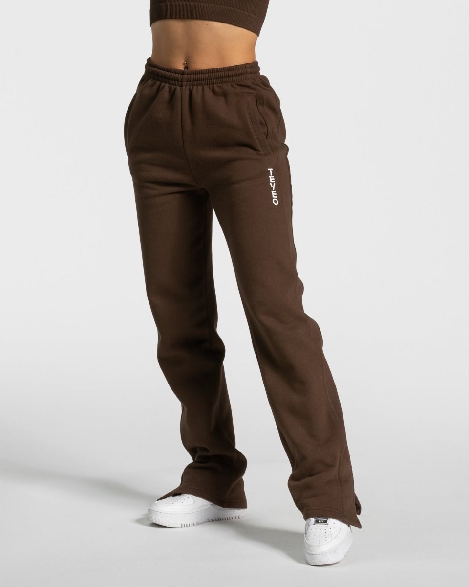 TEVEO Sassy Slit Jogger Braun | XKVO-43801