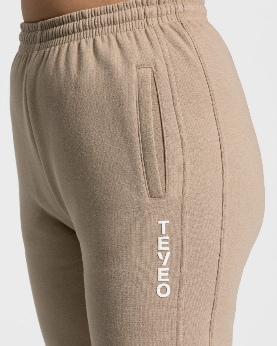TEVEO Sassy Slit Jogger Béžový | OXET-48935