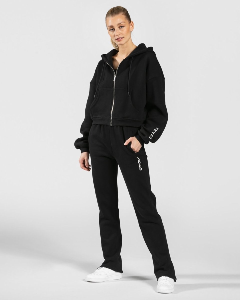 TEVEO Sassy Slit Jogger Černé | EVZY-90487