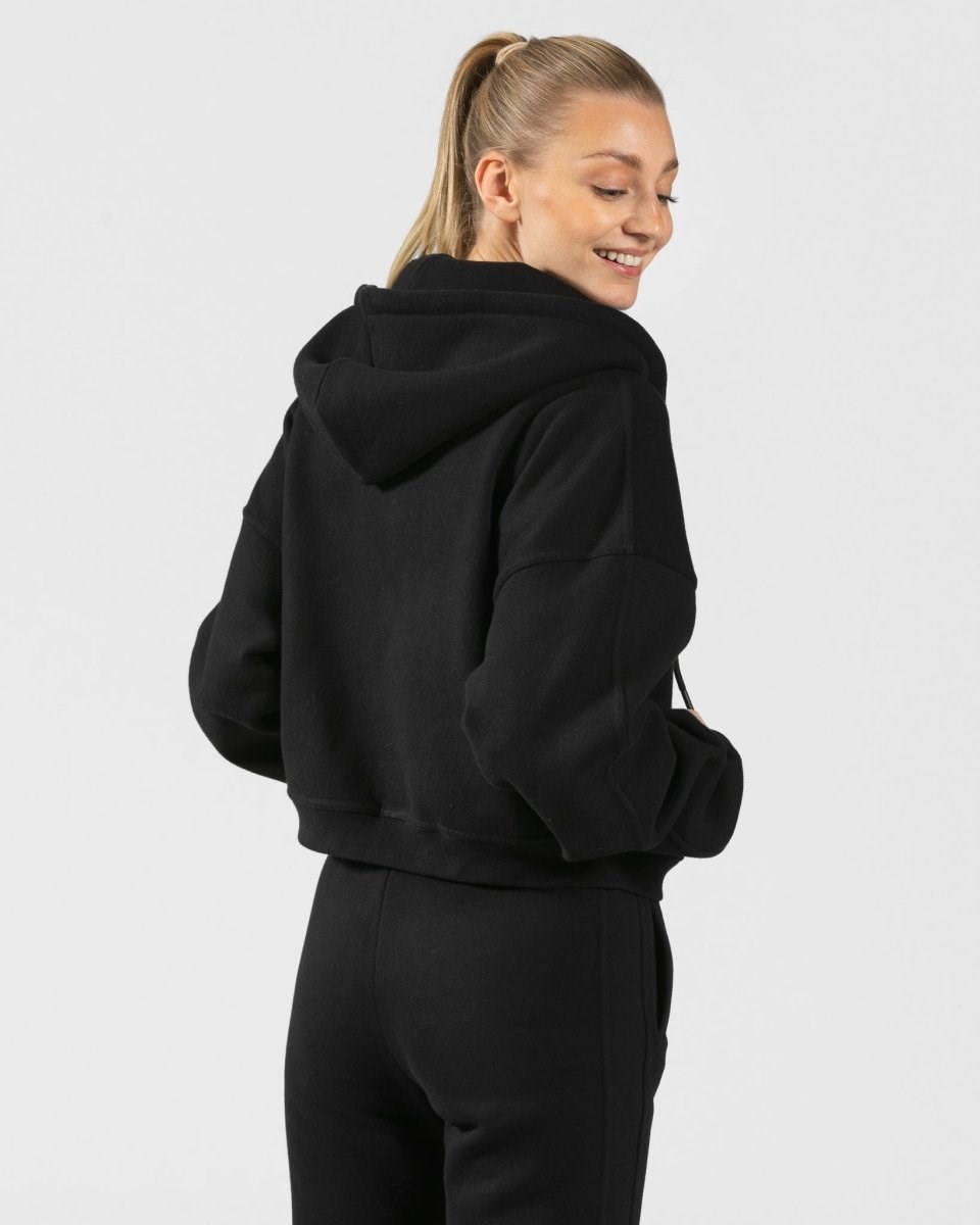 TEVEO Sassy Zip Hoodie Černé | GBPH-78594