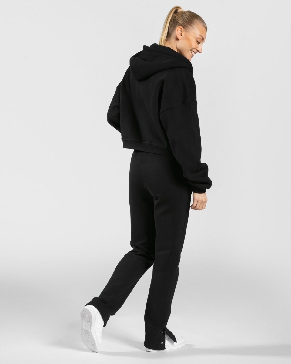 TEVEO Sassy Zip Hoodie Černé | GBPH-78594