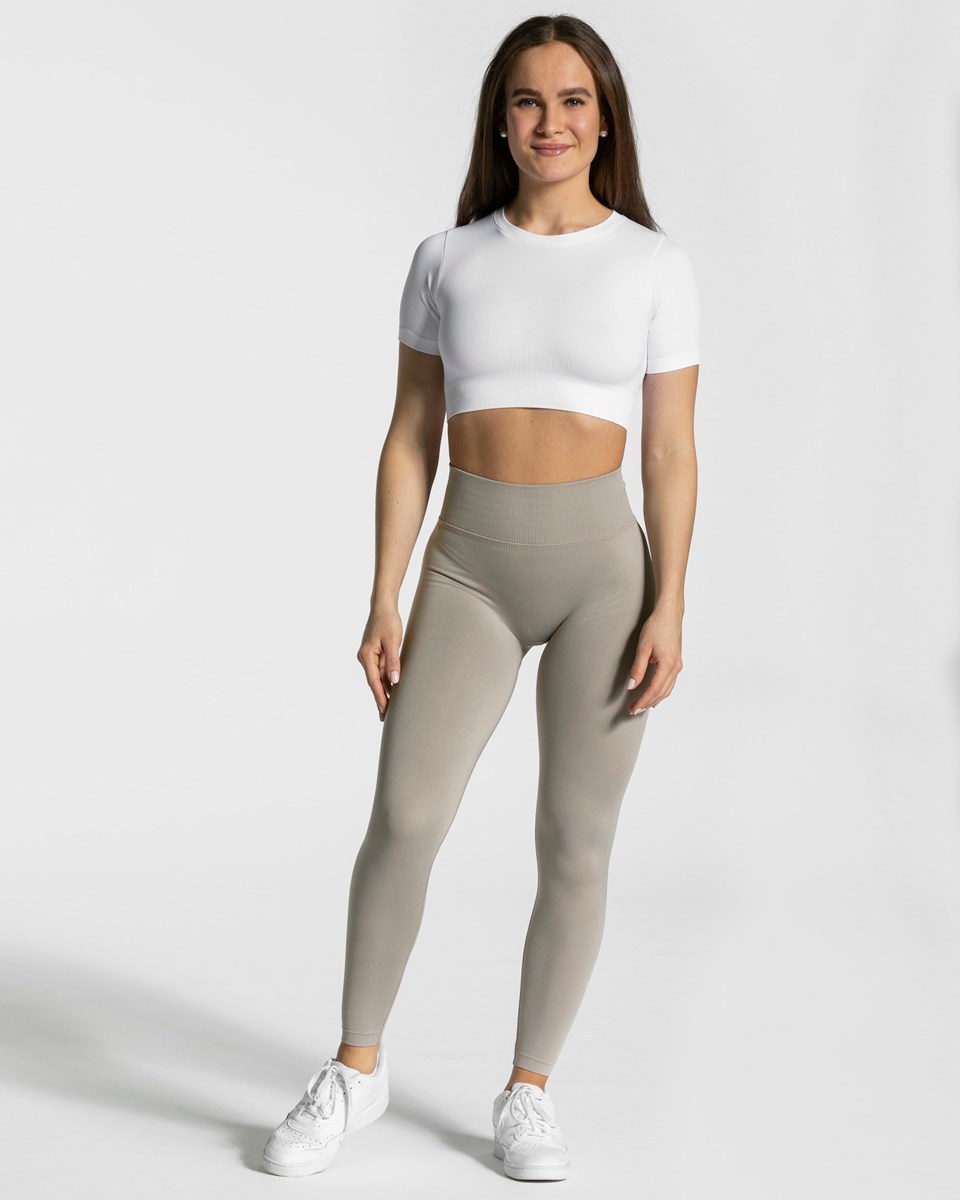 TEVEO Sensation Crop Top Bílé | SKLB-83401