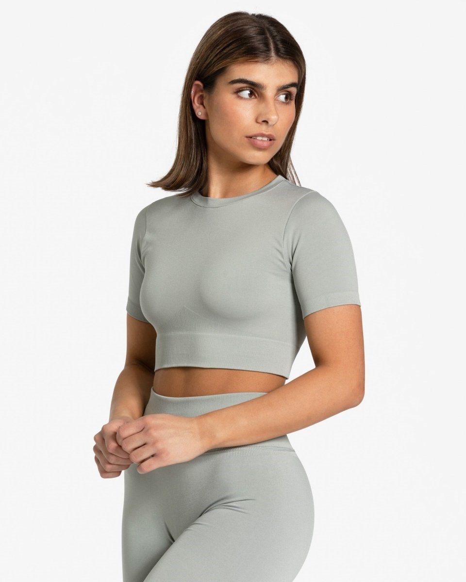 TEVEO Sensation Crop Top Gray | IVWC-24386