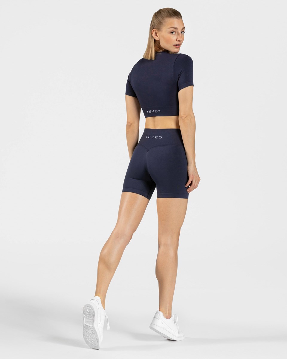 TEVEO Sensation Crop Top Tmavě Blankyt | HCZI-59830