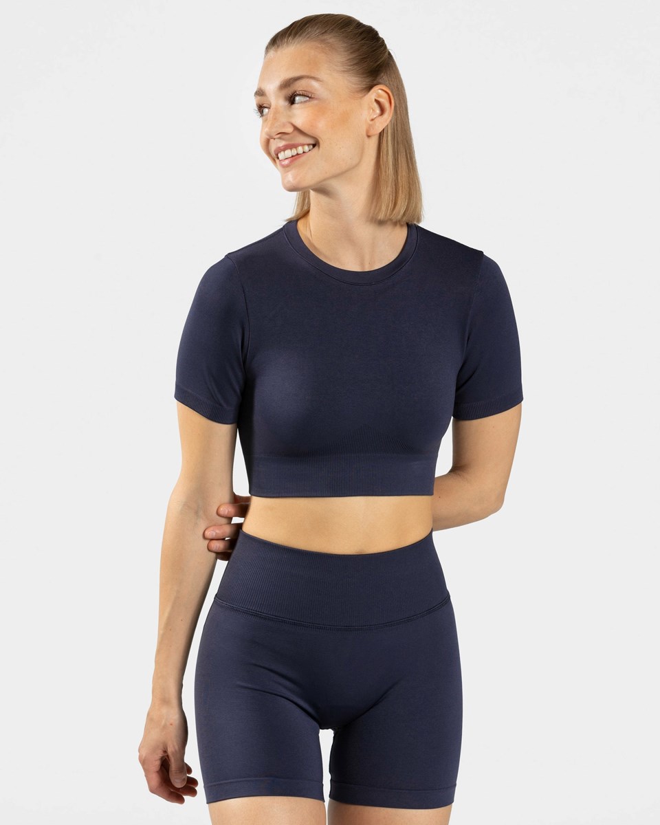 TEVEO Sensation Crop Top Tmavě Blankyt | HCZI-59830