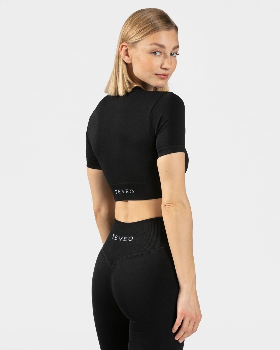 TEVEO Sensation Crop Top Černé | SFUJ-97218
