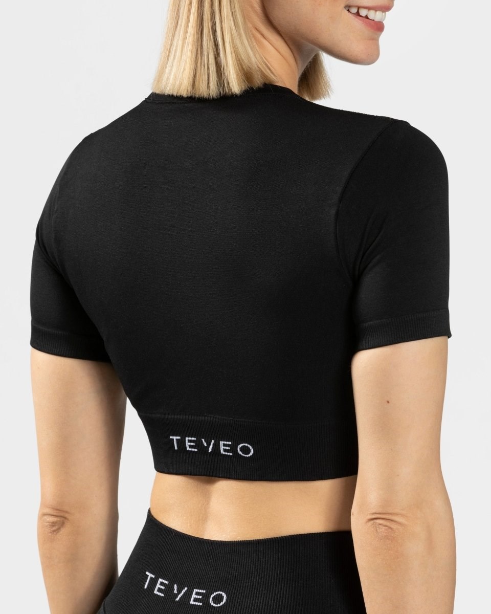 TEVEO Sensation Crop Top Černé | SFUJ-97218