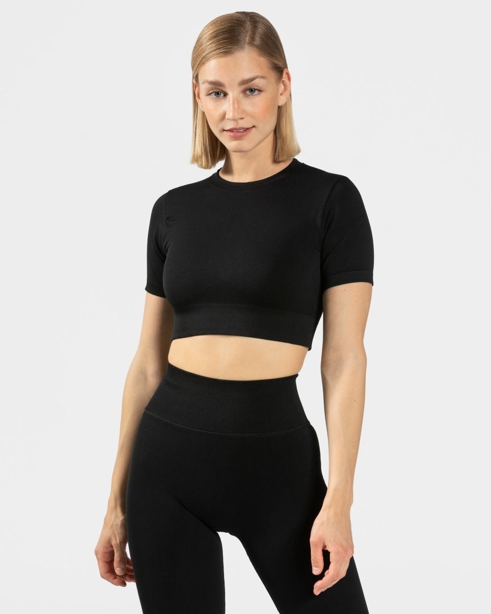 TEVEO Sensation Crop Top Černé | SFUJ-97218