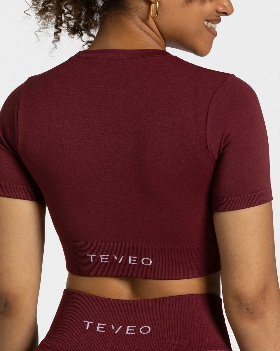 TEVEO Sensation Crop Top Červené | GAEW-97016
