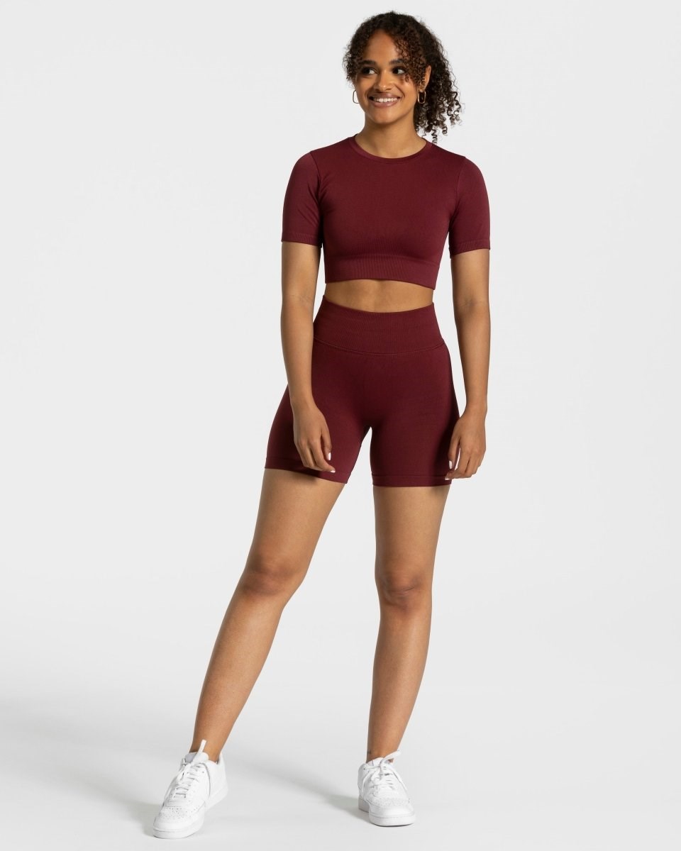 TEVEO Sensation Crop Top Červené | GAEW-97016