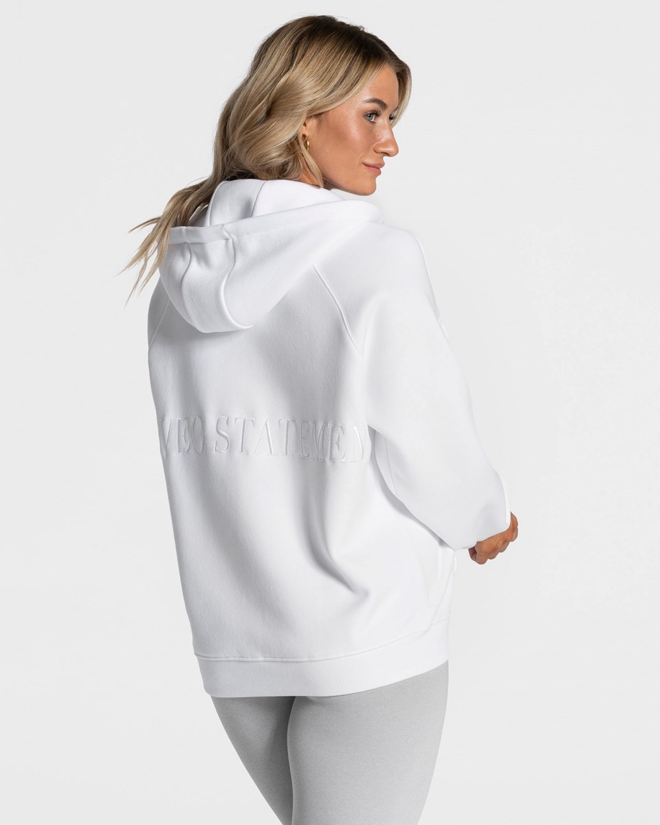 TEVEO Statement Oversized Jackets Bílé | ATWO-58672