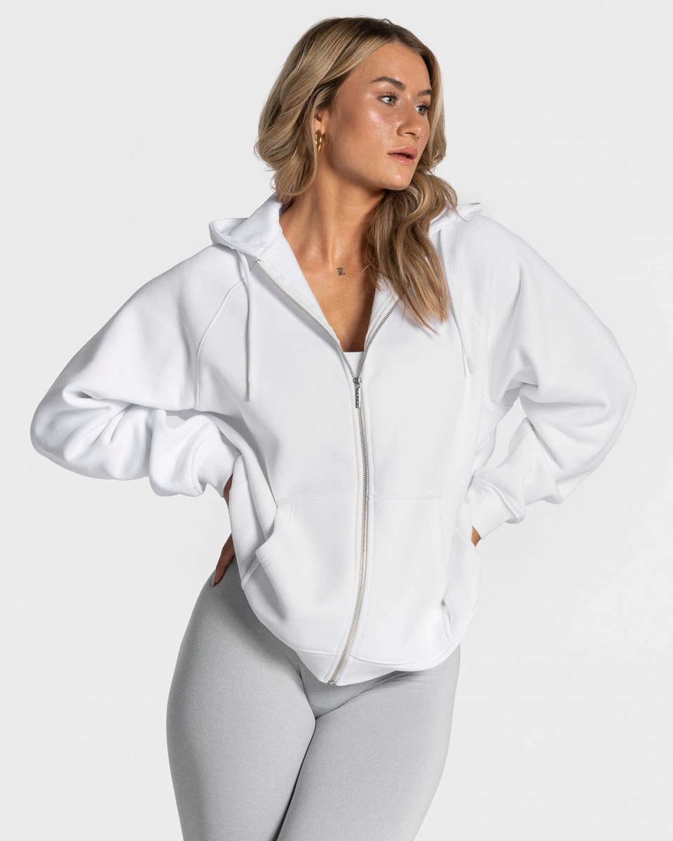 TEVEO Statement Oversized Jackets Bílé | ATWO-58672