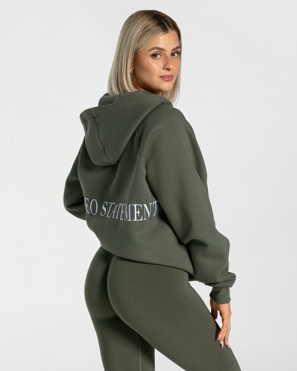TEVEO Statement Oversized Jackets Hnědožlutý | ANLU-48257