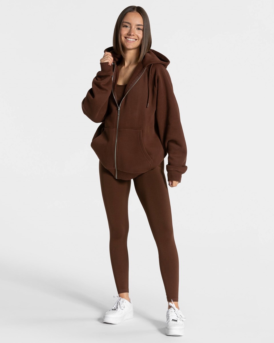 TEVEO Statement Oversized Jackets Kaffee | GEKN-70265