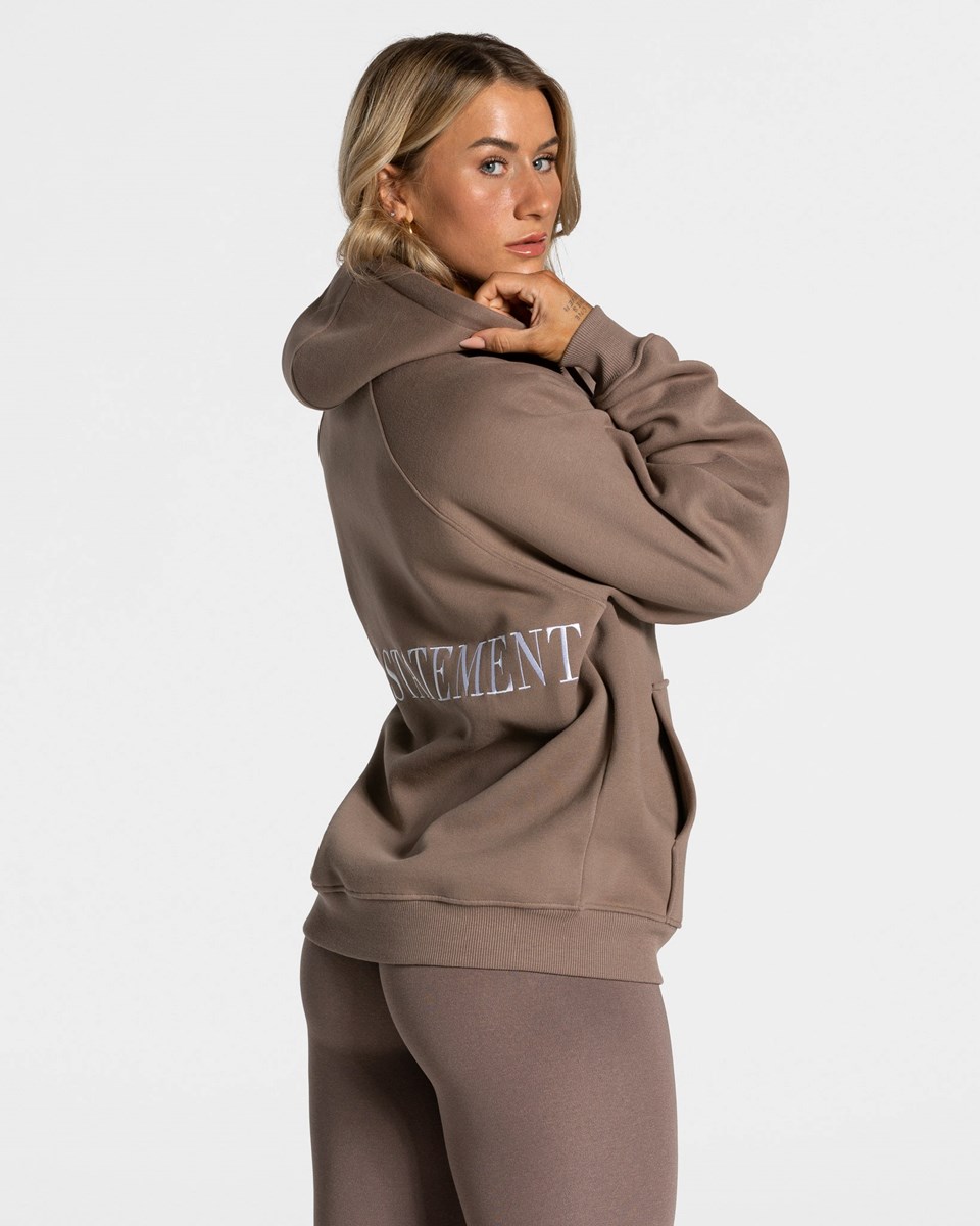 TEVEO Statement Oversized Jackets Mokka | VREQ-79214
