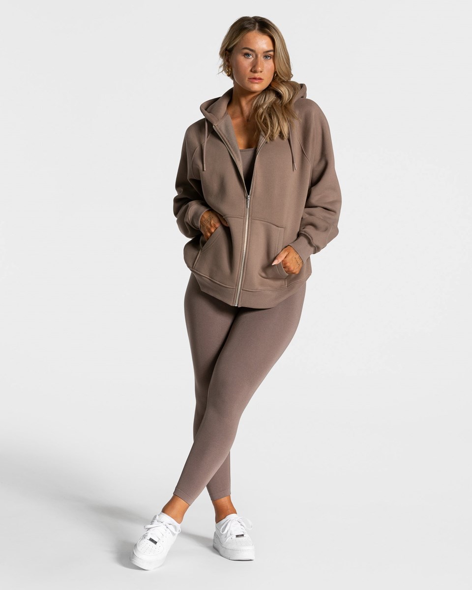 TEVEO Statement Oversized Jackets Mokka | VREQ-79214