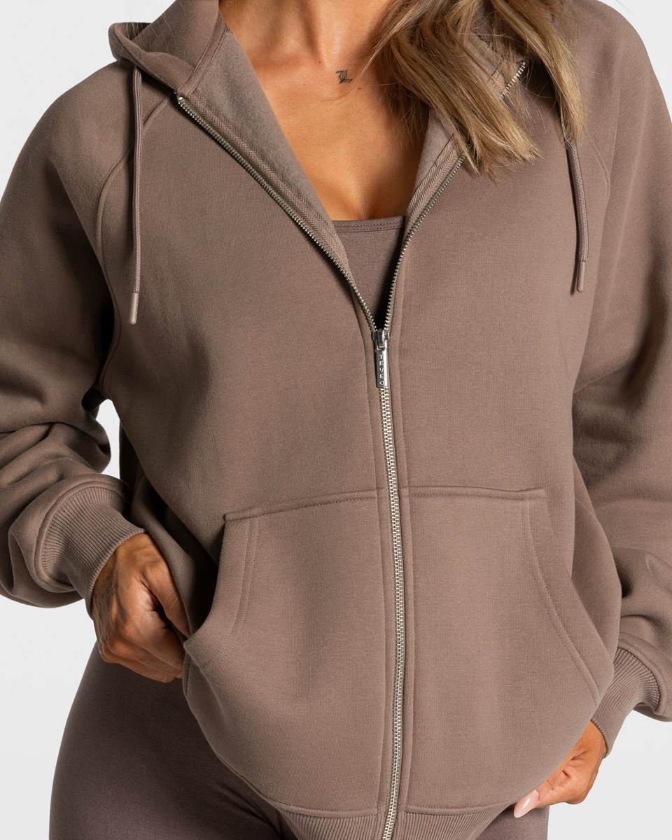 TEVEO Statement Oversized Jackets Mokka | VREQ-79214