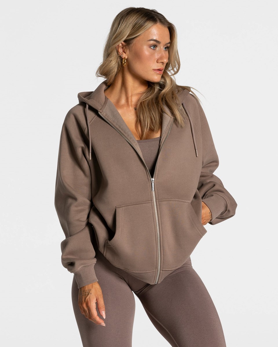 TEVEO Statement Oversized Jackets Mokka | VREQ-79214