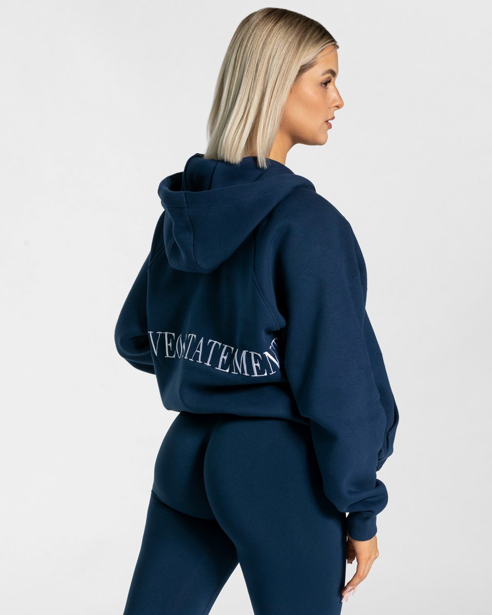 TEVEO Statement Oversized Jackets Tmavě Blankyt | LSTD-45293