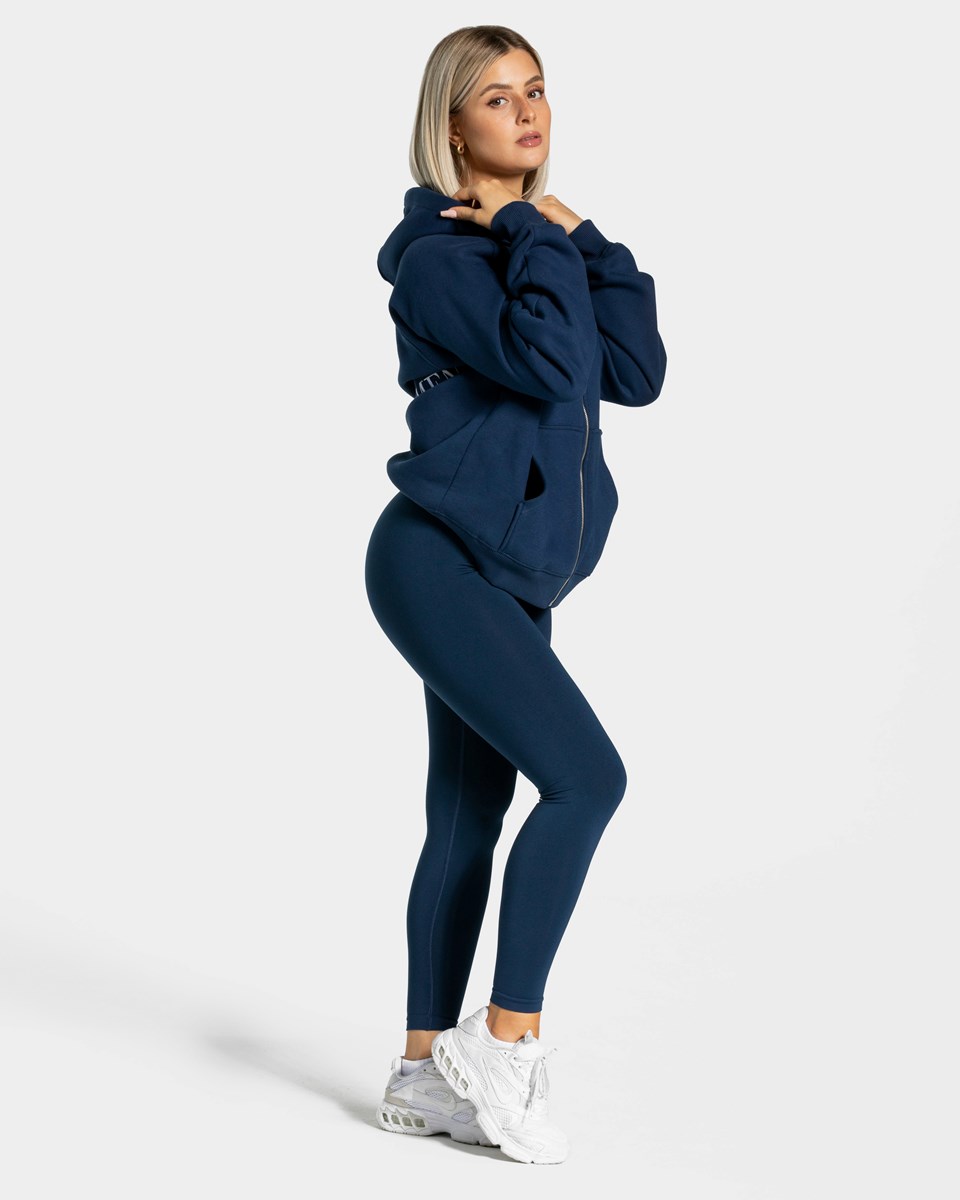 TEVEO Statement Oversized Jackets Tmavě Blankyt | LSTD-45293