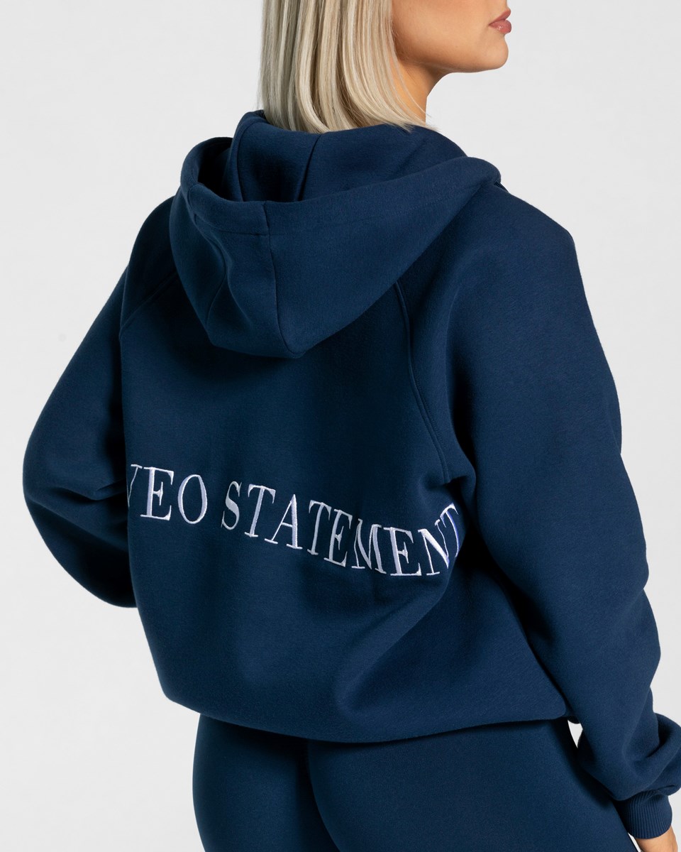 TEVEO Statement Oversized Jackets Tmavě Blankyt | LSTD-45293