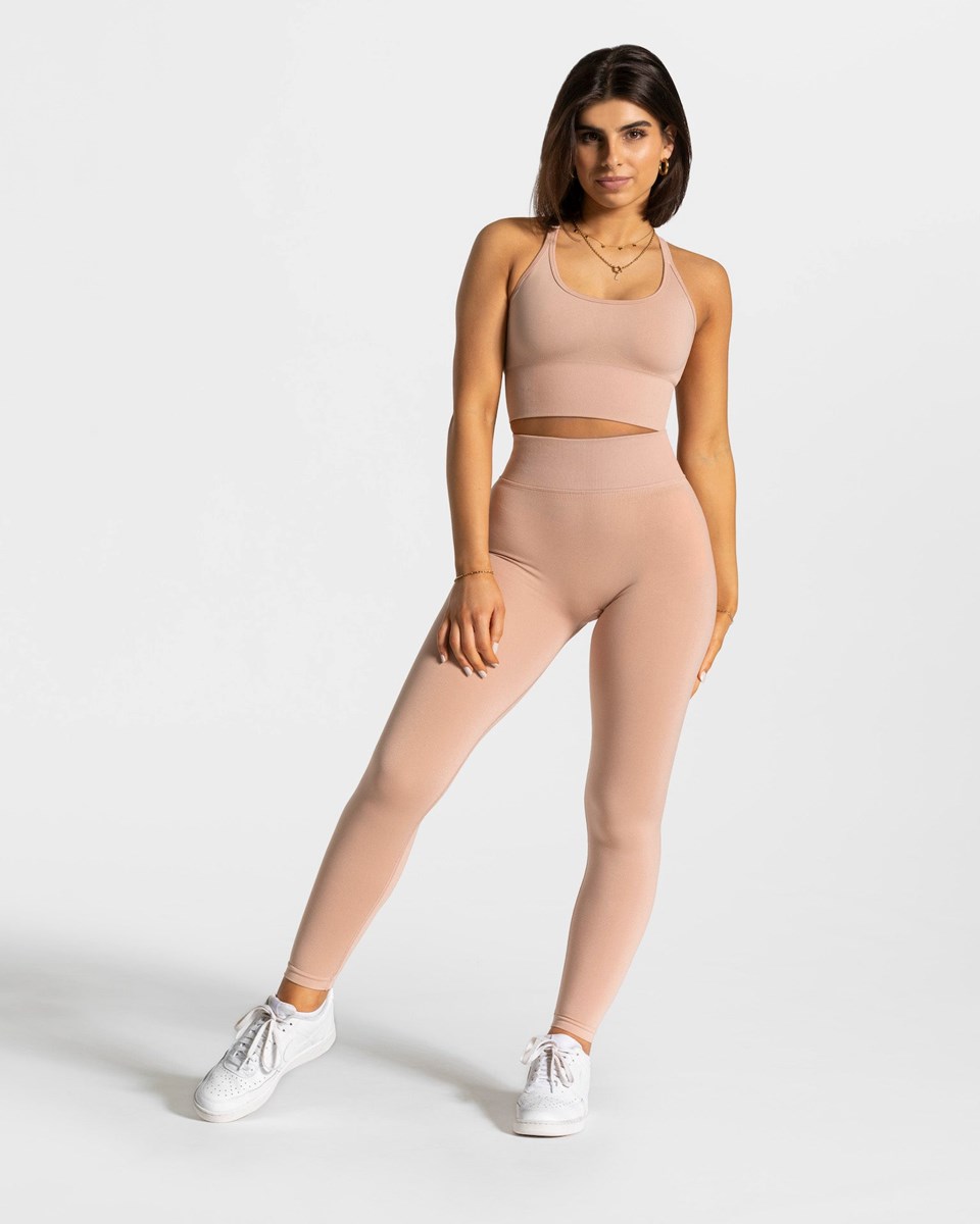 TEVEO Statement Scrunch Leggings Růžové | ELPT-29578