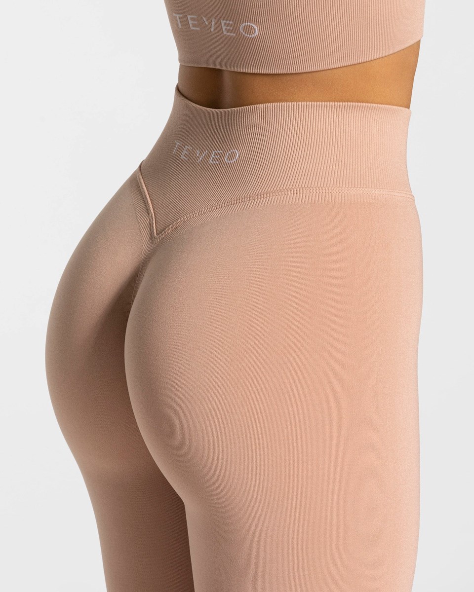 TEVEO Statement Scrunch Leggings Růžové | ELPT-29578