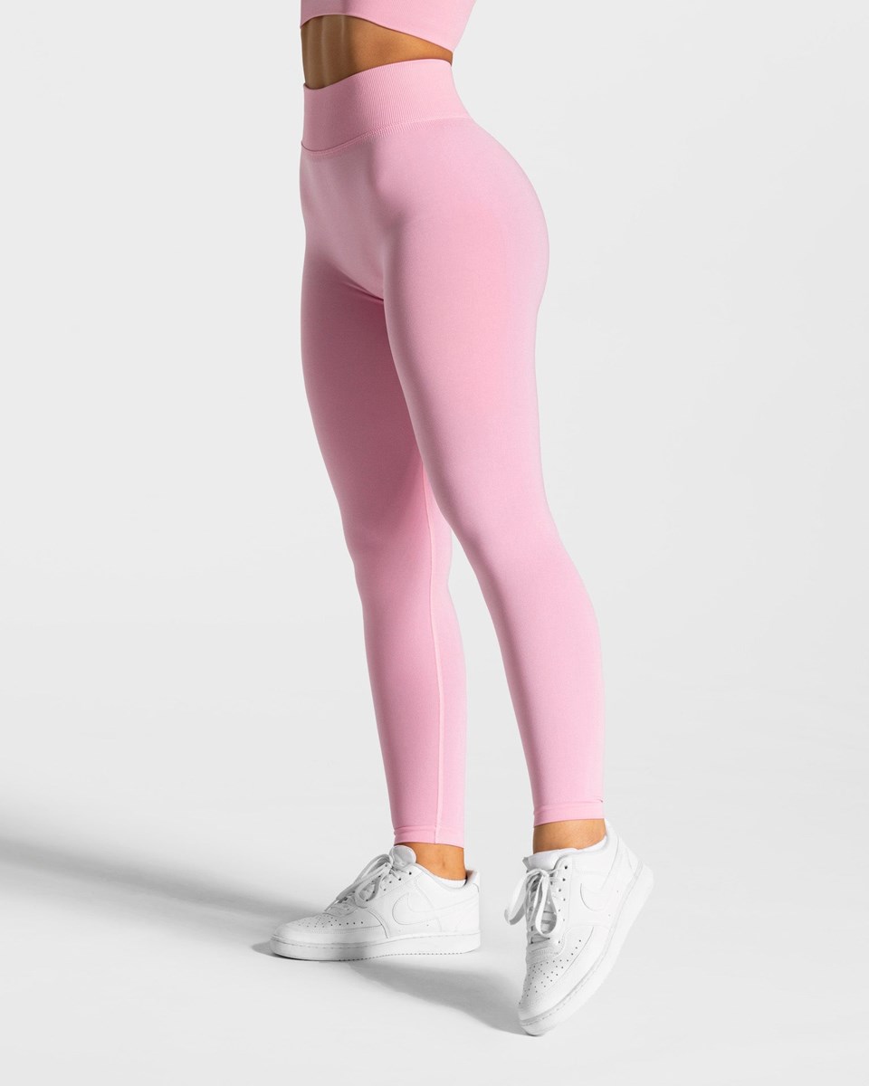 TEVEO Statement Scrunch Leggings Růžové | RQVL-61790