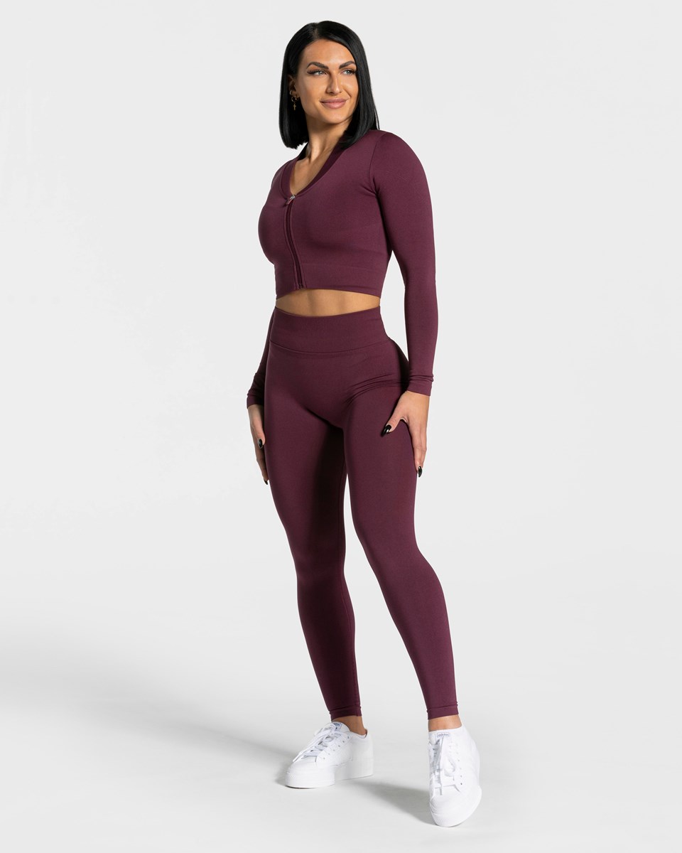 TEVEO Statement Zip Jackets Pflaume | QRUE-83709