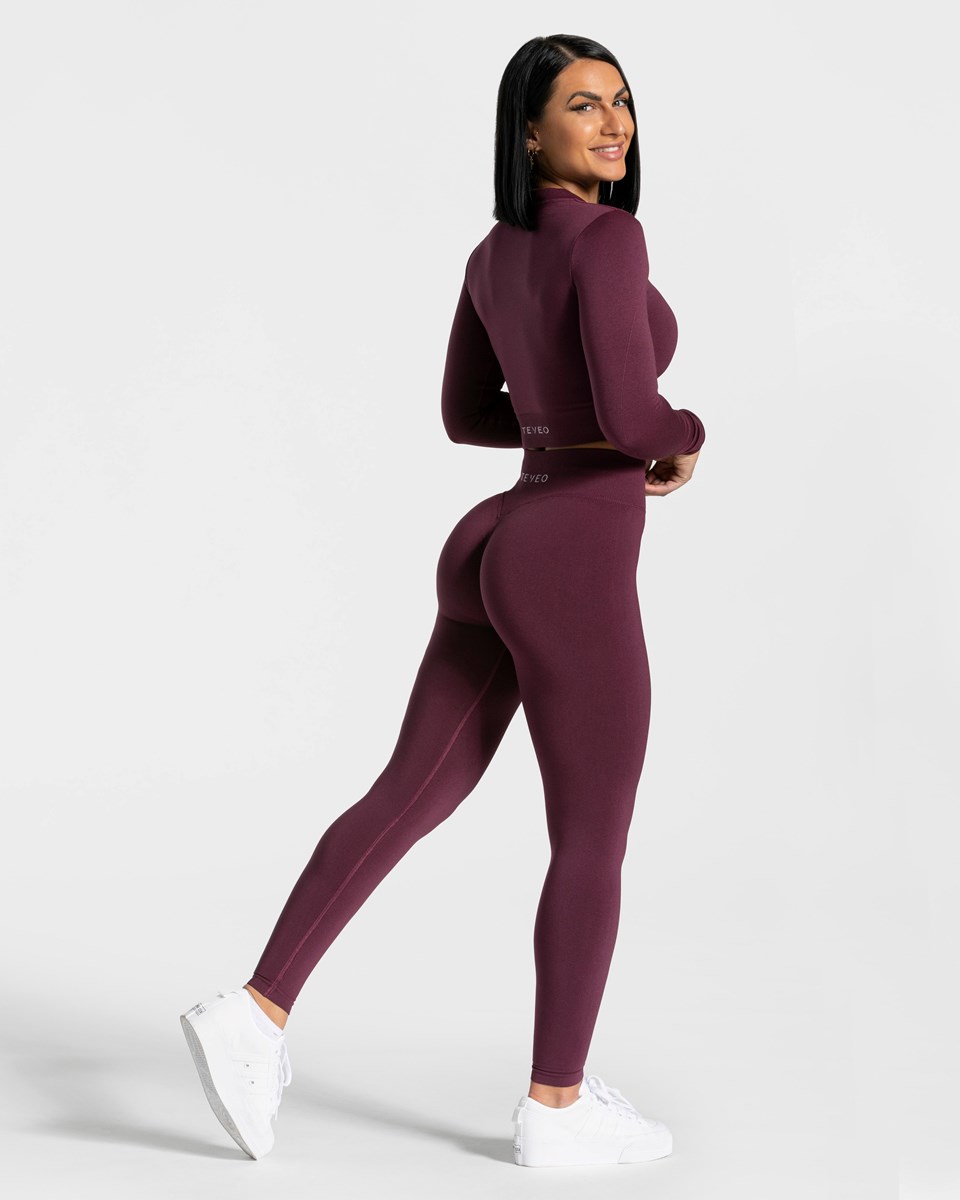 TEVEO Statement Zip Jackets Pflaume | QRUE-83709
