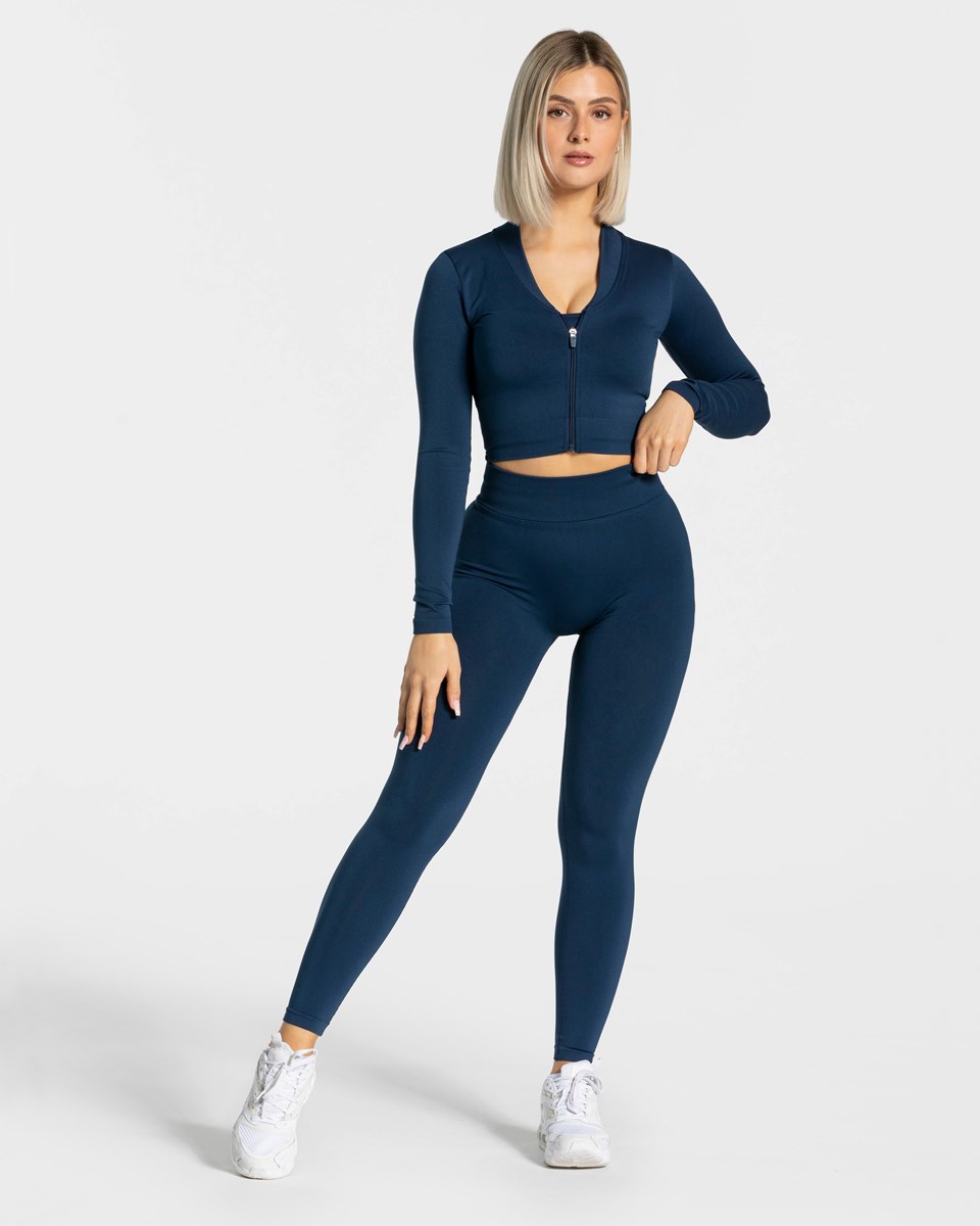 TEVEO Statement Zip Jackets Tmavě Blankyt | LRMA-91730