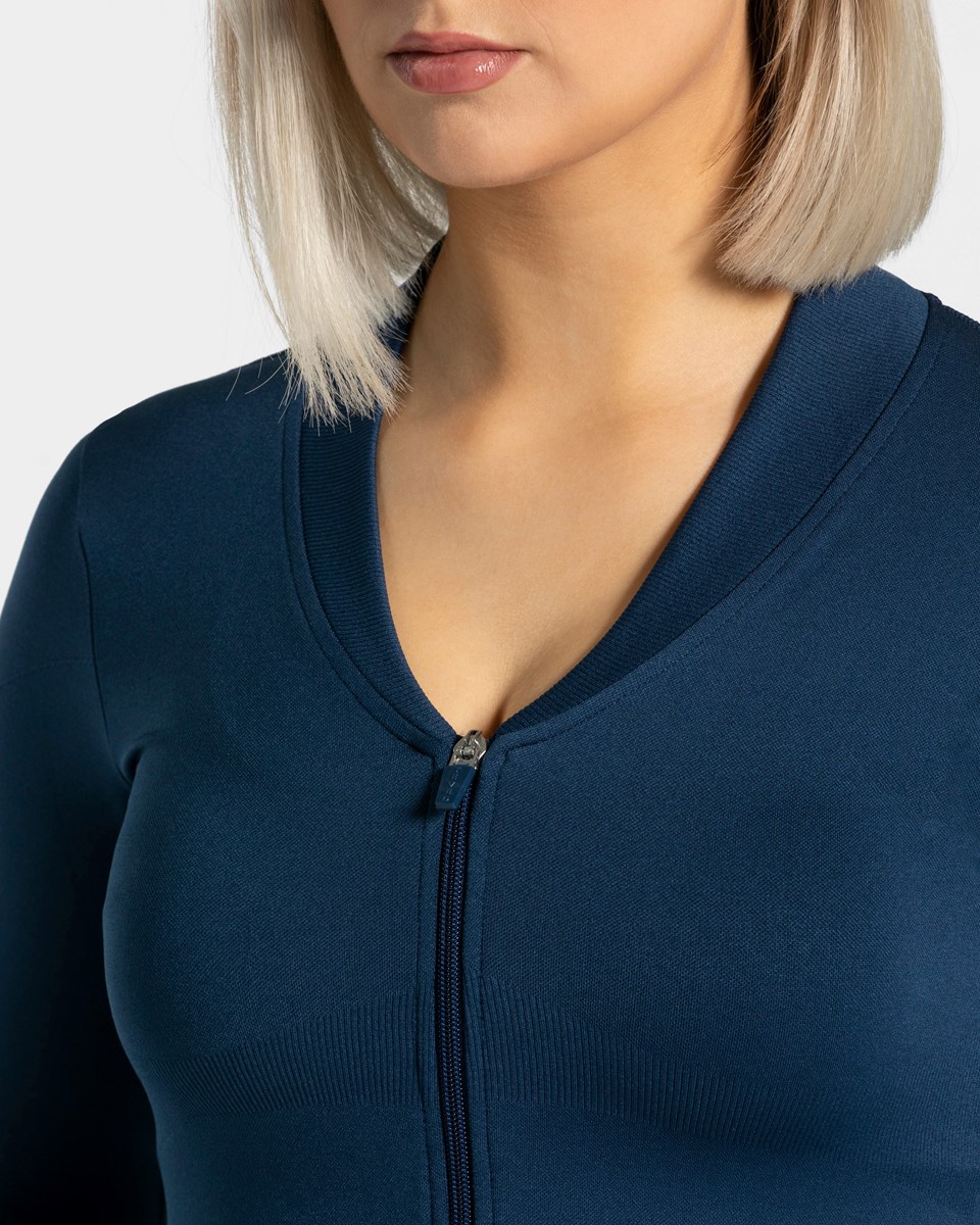 TEVEO Statement Zip Jackets Tmavě Blankyt | LRMA-91730