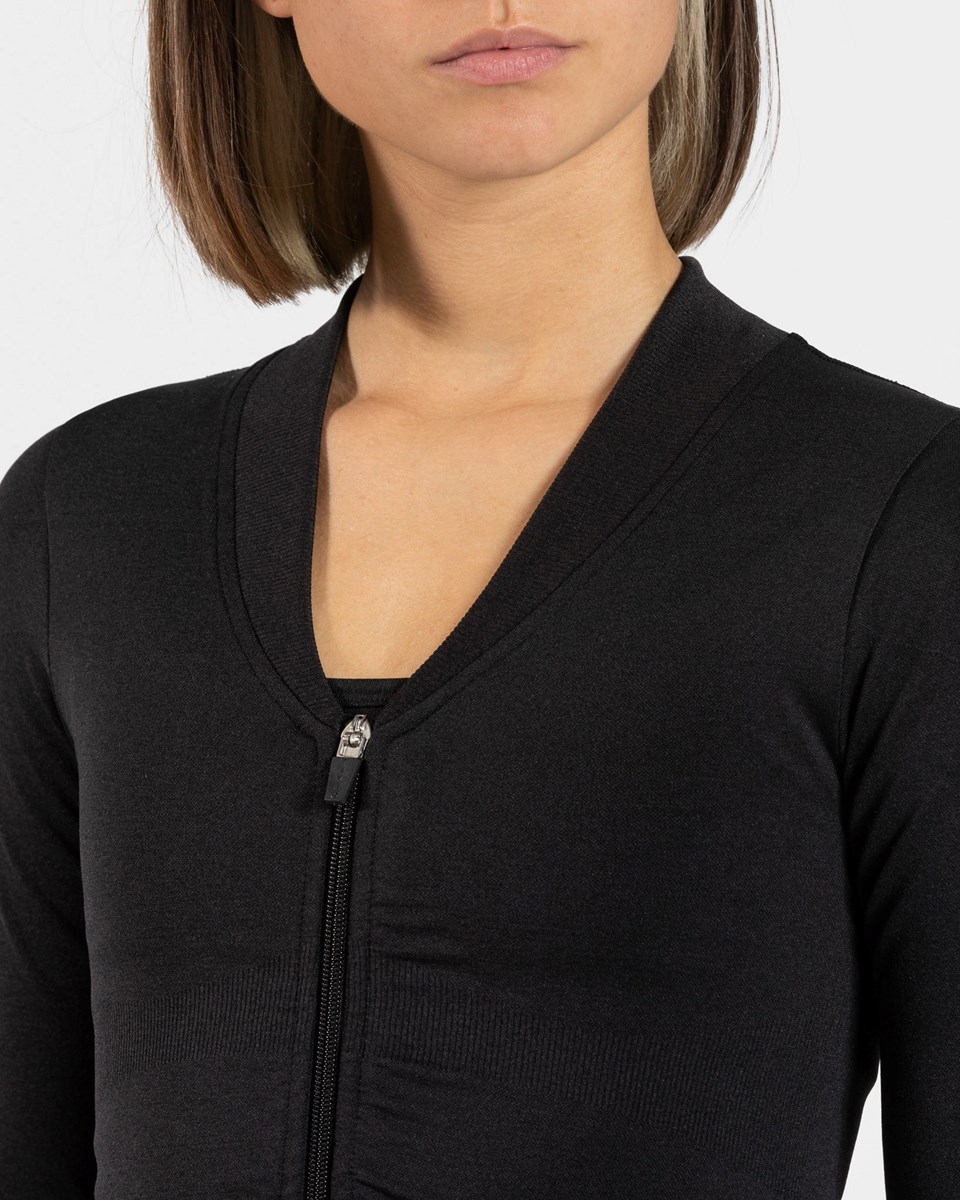 TEVEO Statement Zip Jackets Černé | WGVD-93561