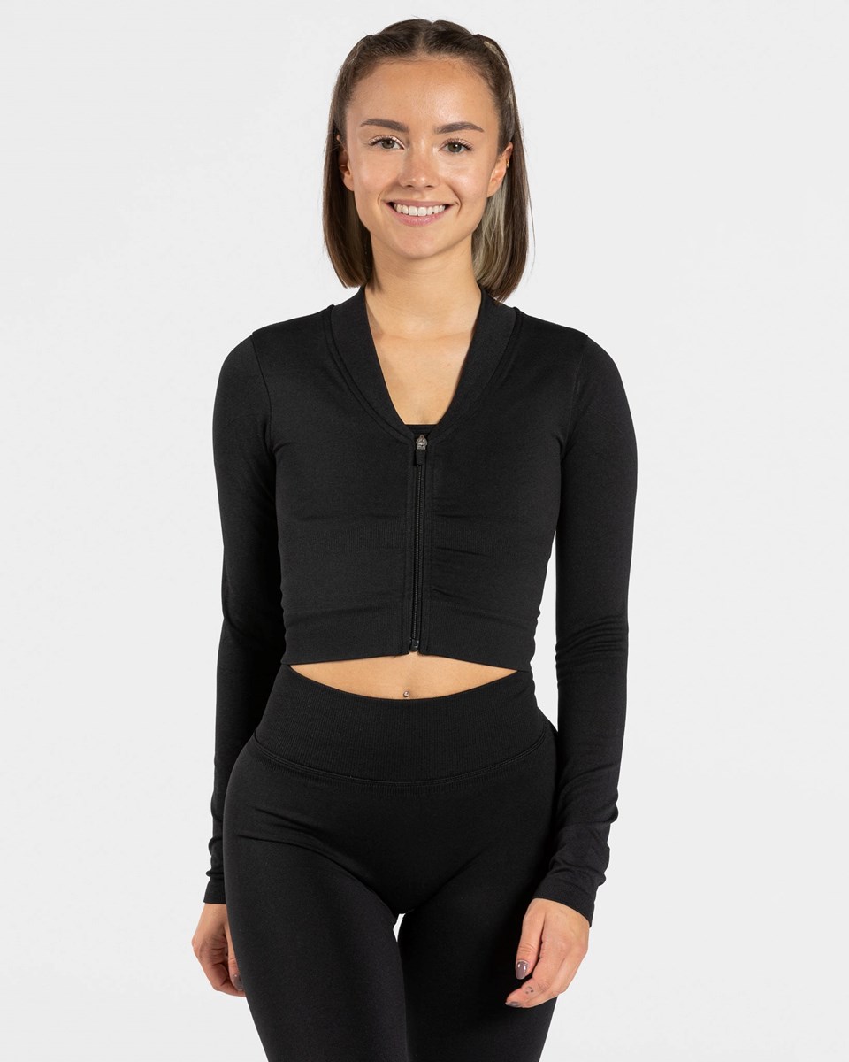TEVEO Statement Zip Jackets Černé | WGVD-93561