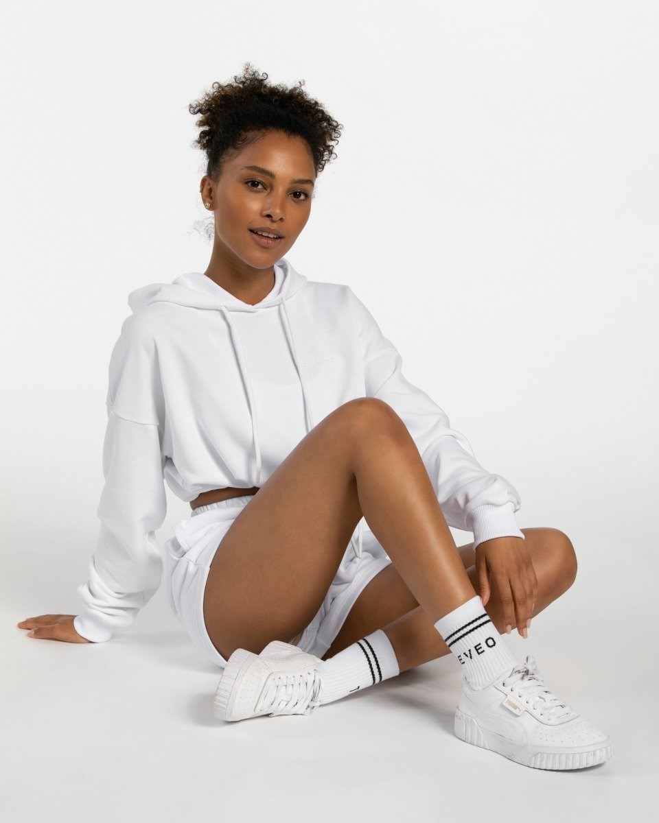 TEVEO TEVEO Crew Socken (2er) Bílé | XVAP-75298