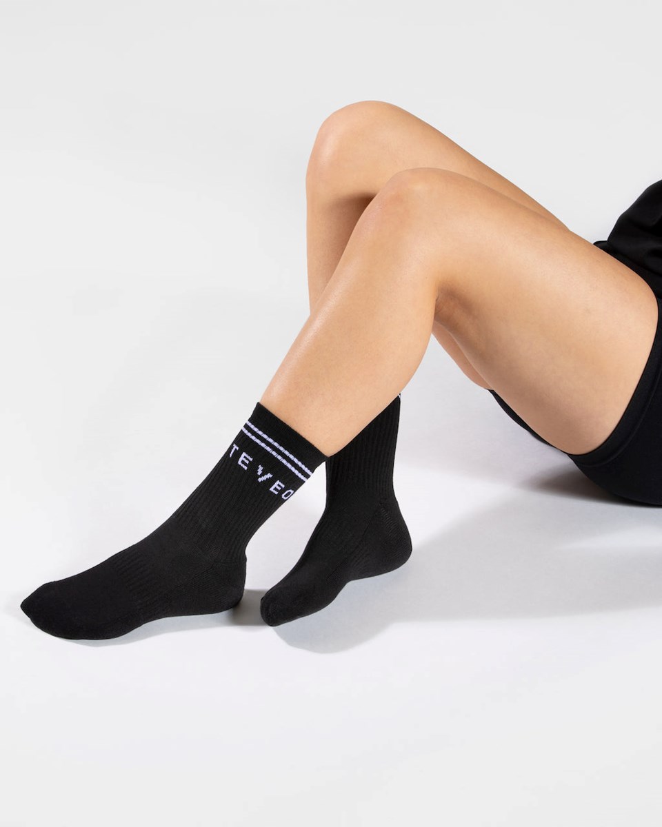 TEVEO TEVEO Crew Socken (2er) Černé | RJDU-21389