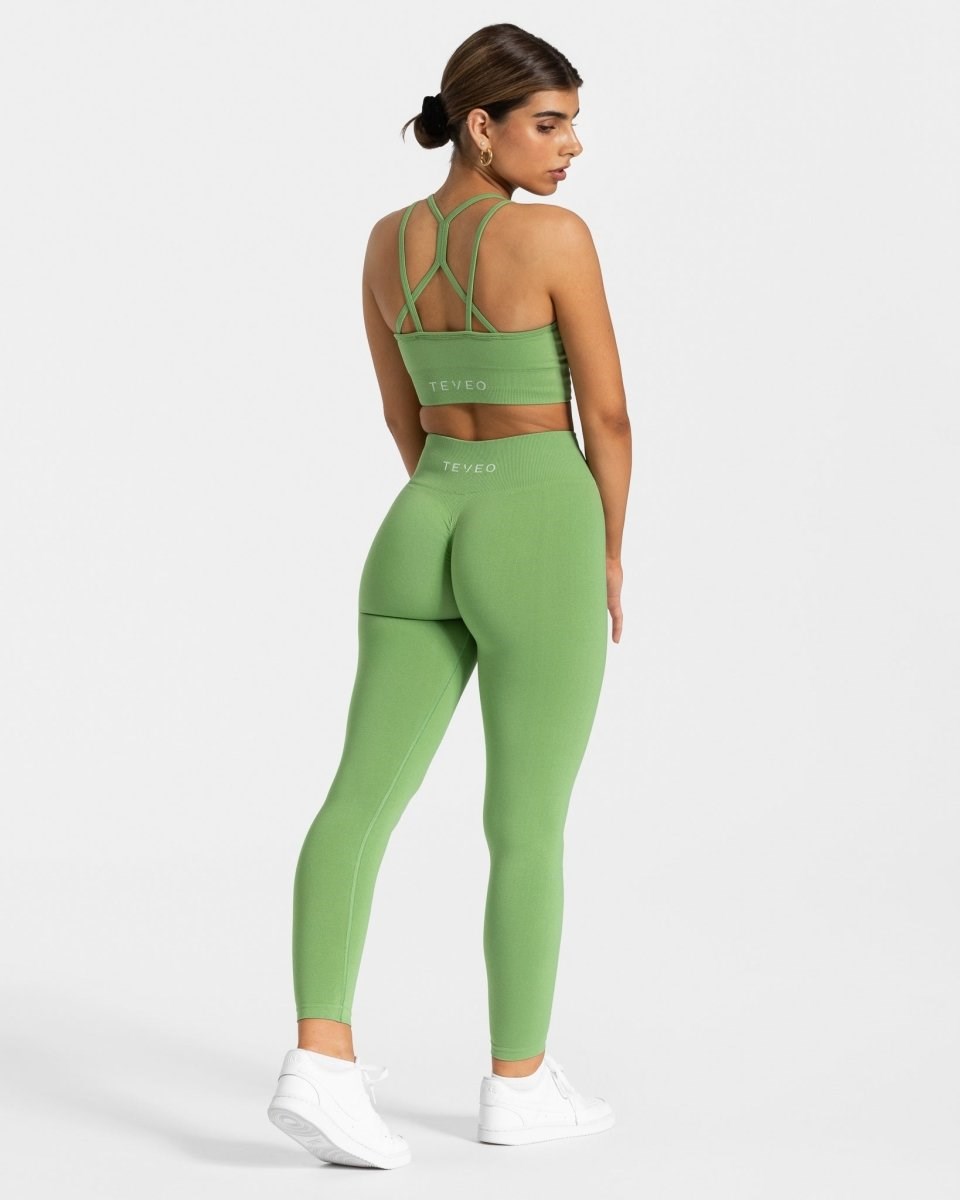 TEVEO Timeless Scrunch Bh Olivy Zelené | DQWK-69427