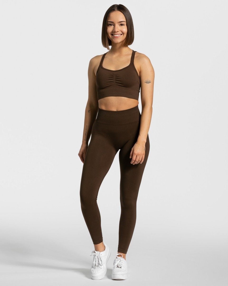 TEVEO Timeless Scrunch Bh Tmavě Hnědé | DAJT-43196