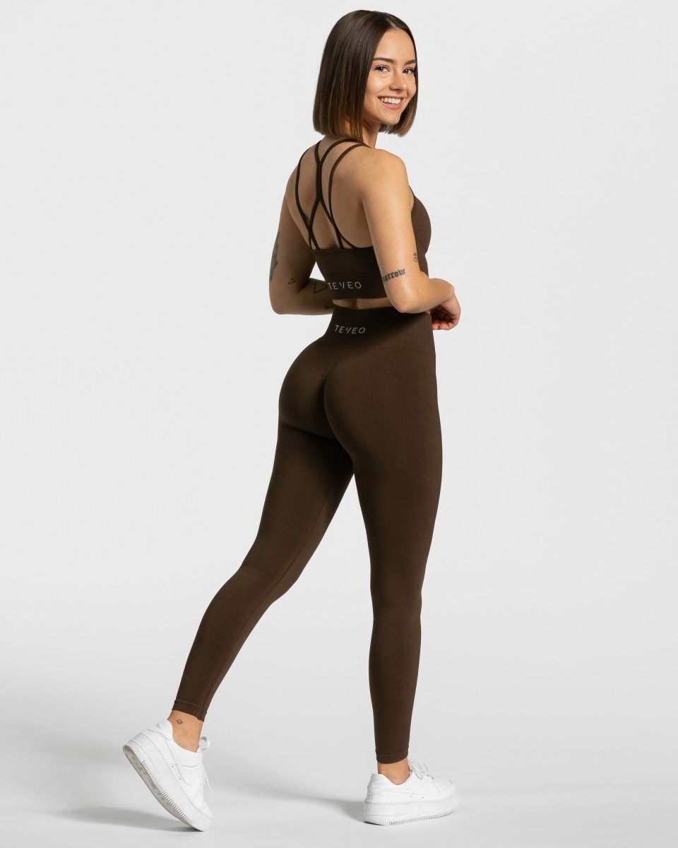 TEVEO Timeless Scrunch Bh Tmavě Hnědé | DAJT-43196