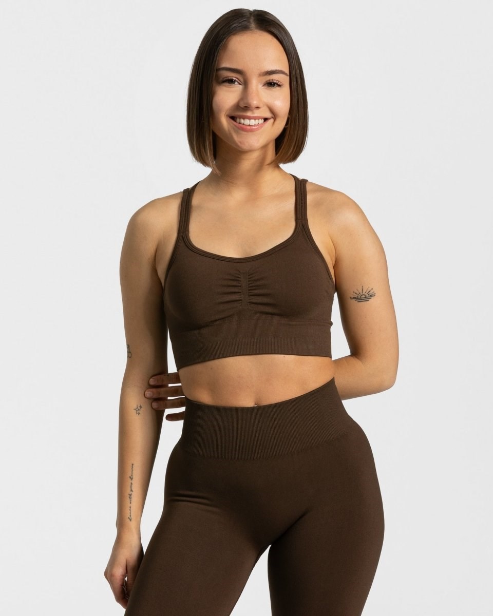 TEVEO Timeless Scrunch Bh Tmavě Hnědé | DAJT-43196