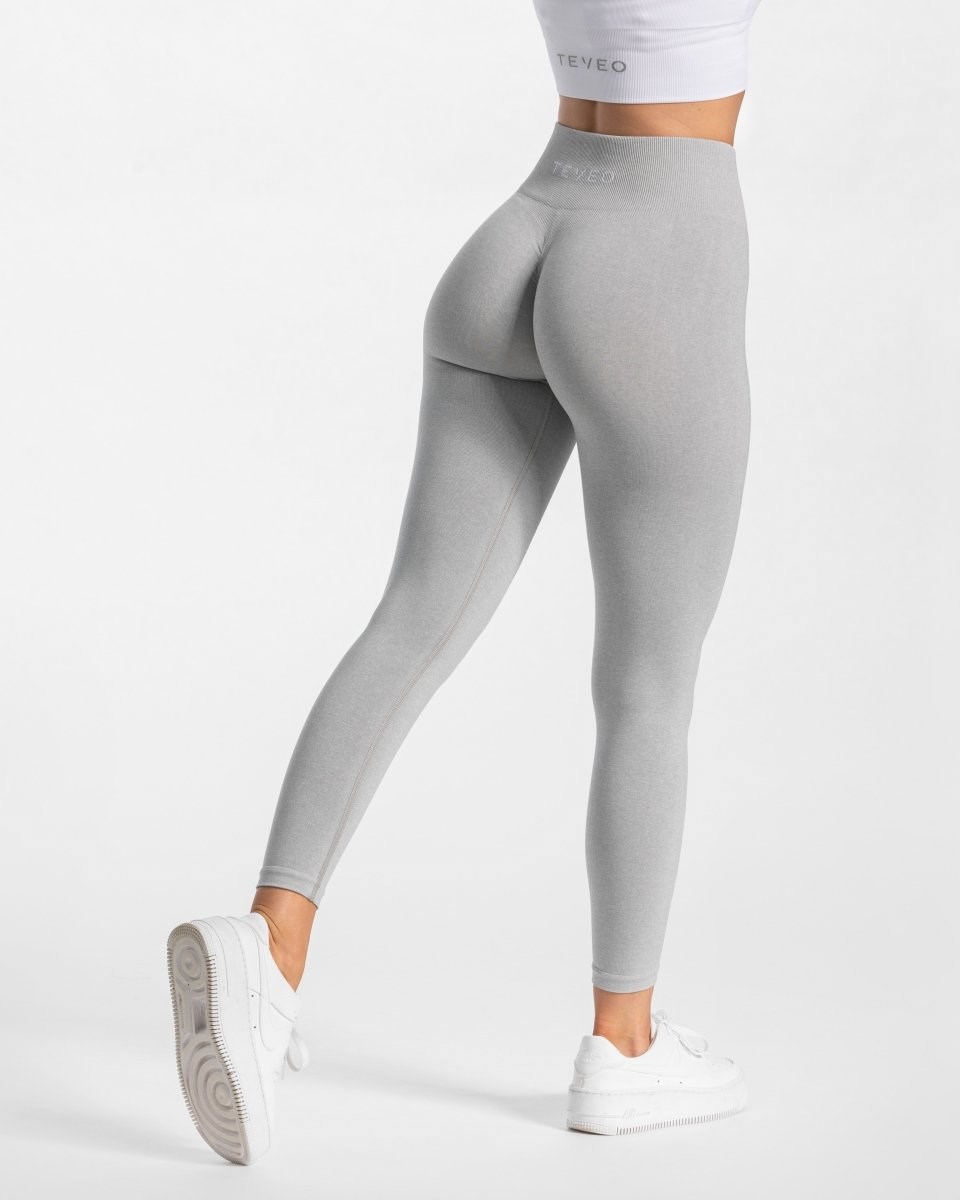 TEVEO Timeless Scrunch Leggings Světle Šedé | KGYF-43086