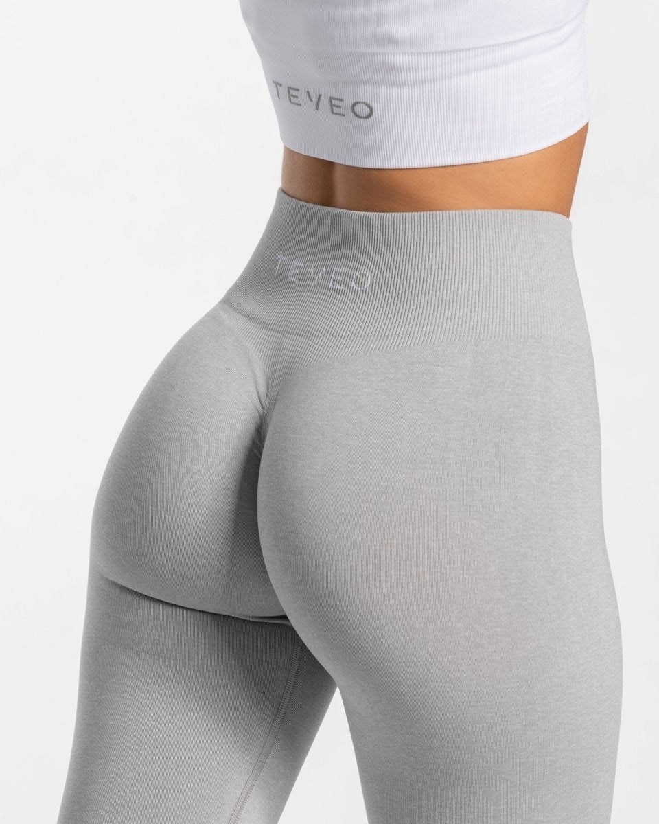 TEVEO Timeless Scrunch Leggings Světle Šedé | KGYF-43086