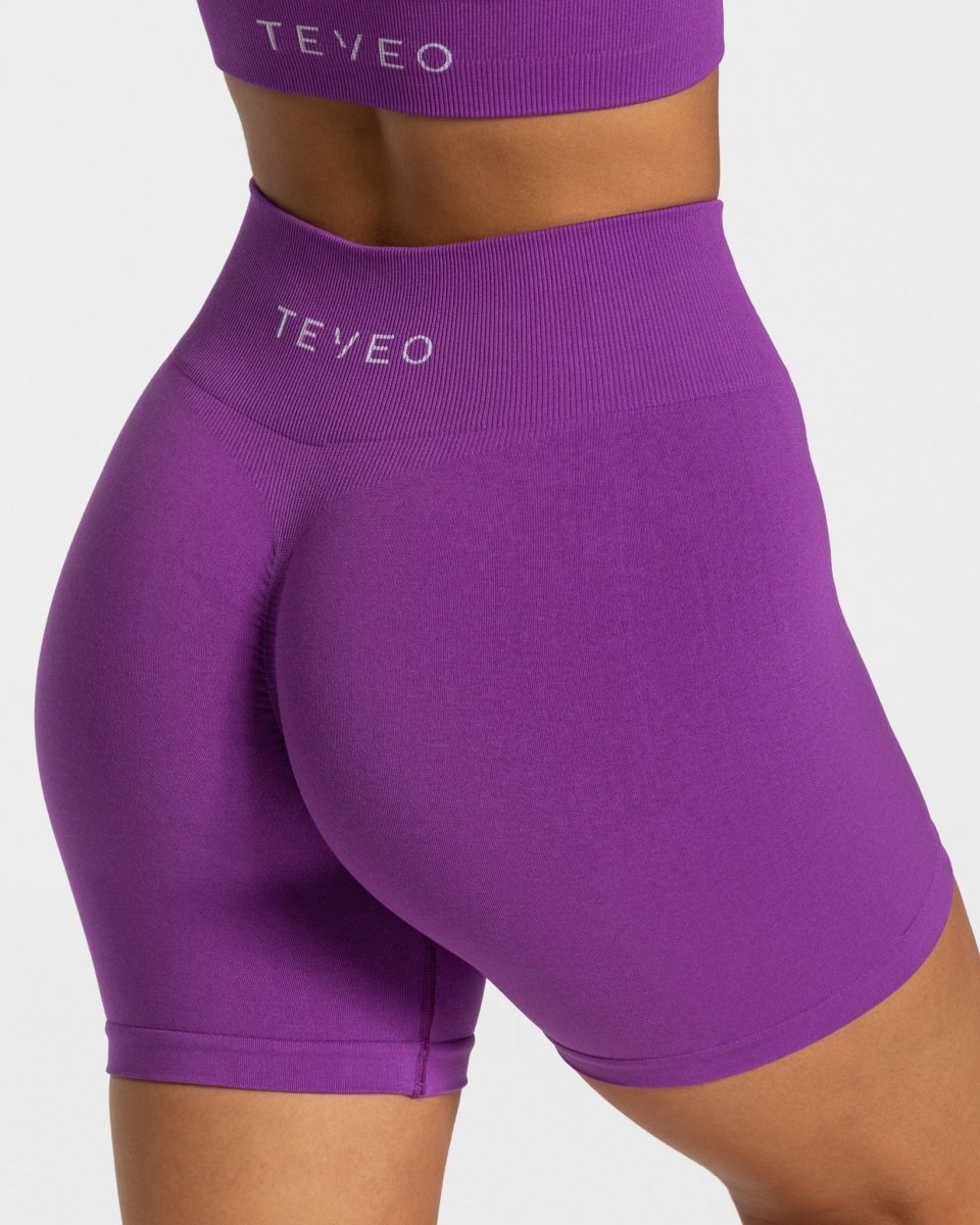 TEVEO Timeless Scrunch Shorts Fialové | DVWR-49153