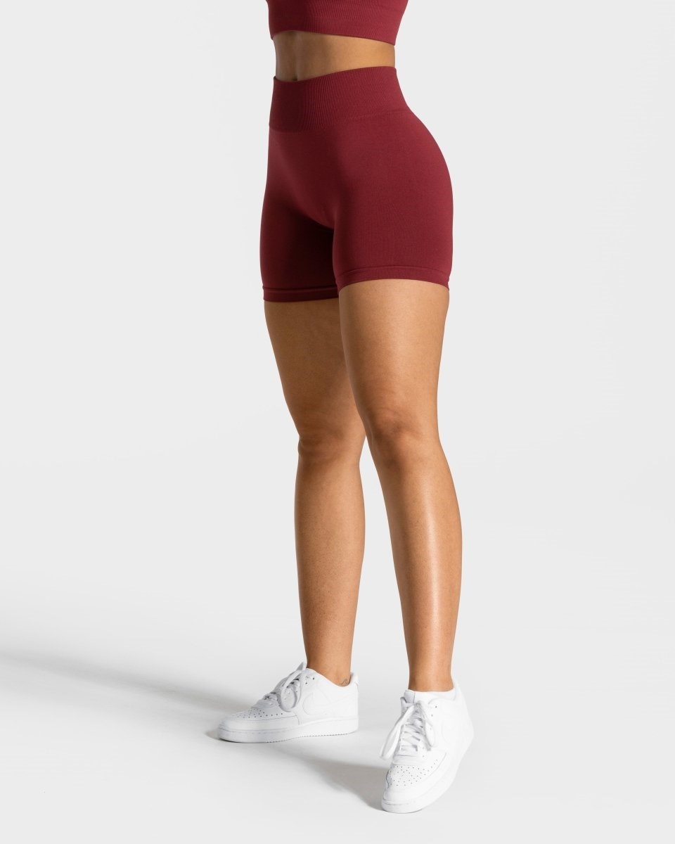 TEVEO Timeless Scrunch Shorts Červené | JQND-36248
