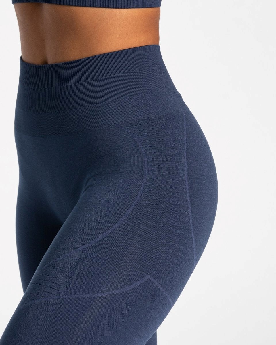 TEVEO True Leggings Tmavě Blankyt | BHKQ-87943