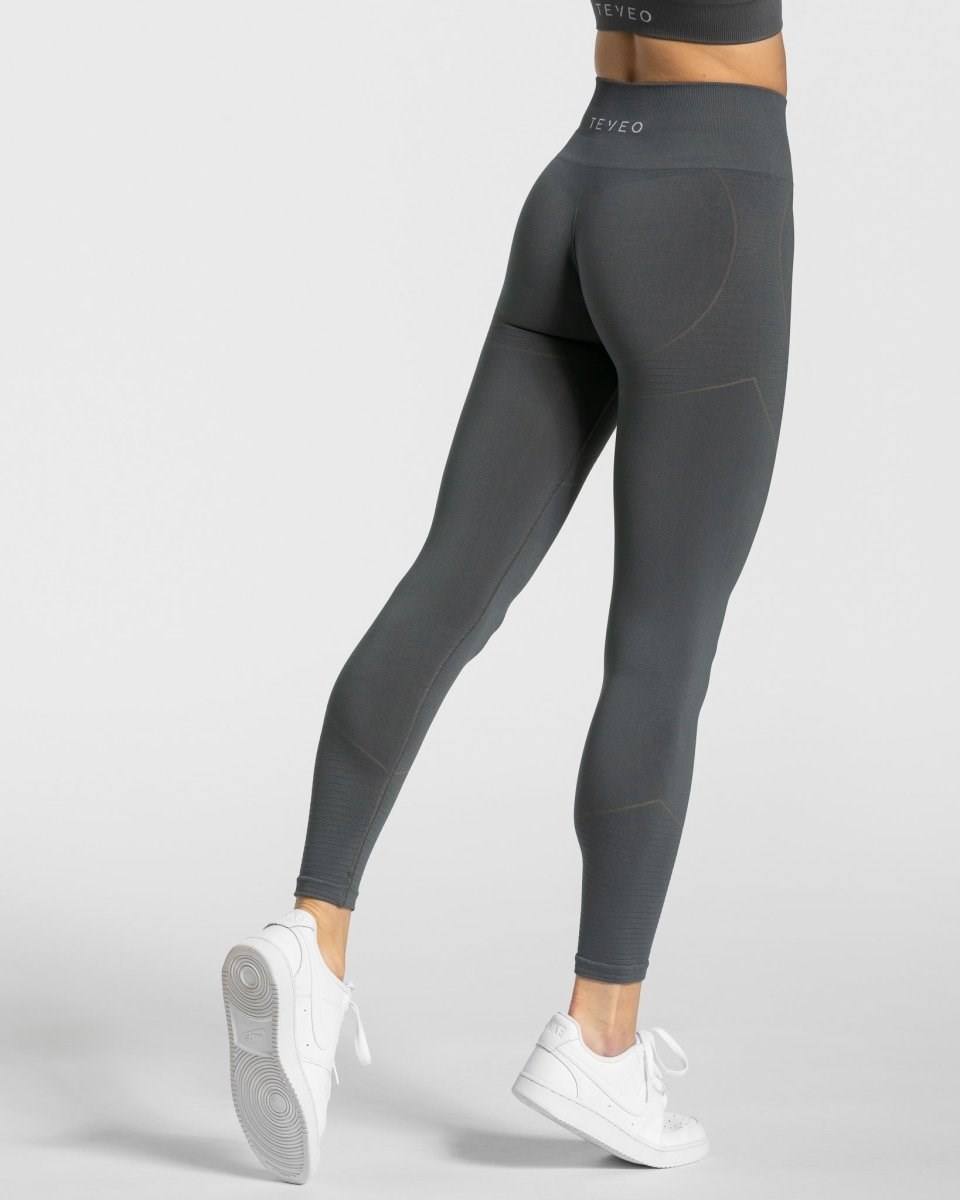 TEVEO True Leggings Tmavě Šedé | GVBY-80153