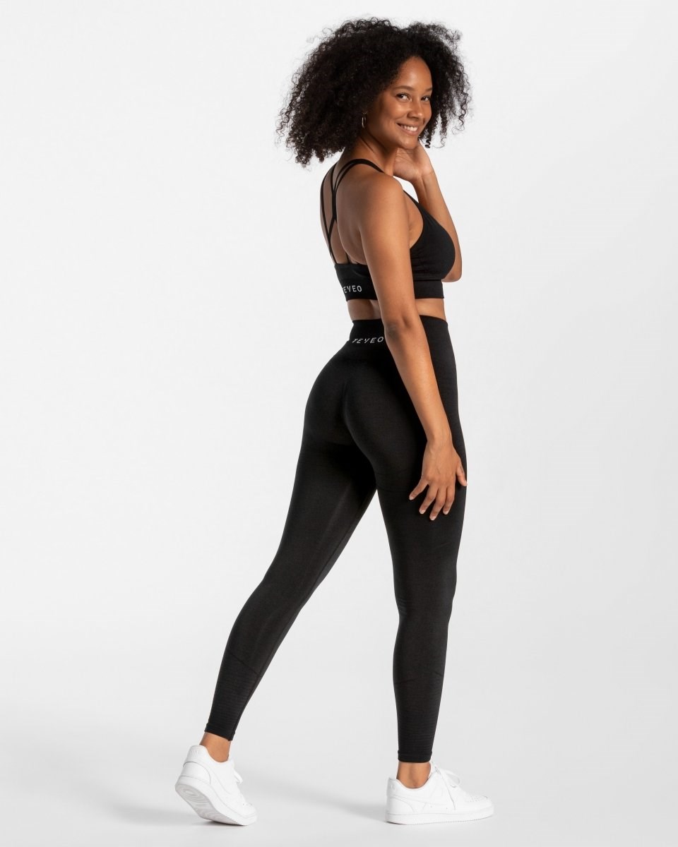 TEVEO True Leggings Černé | QFAG-61973