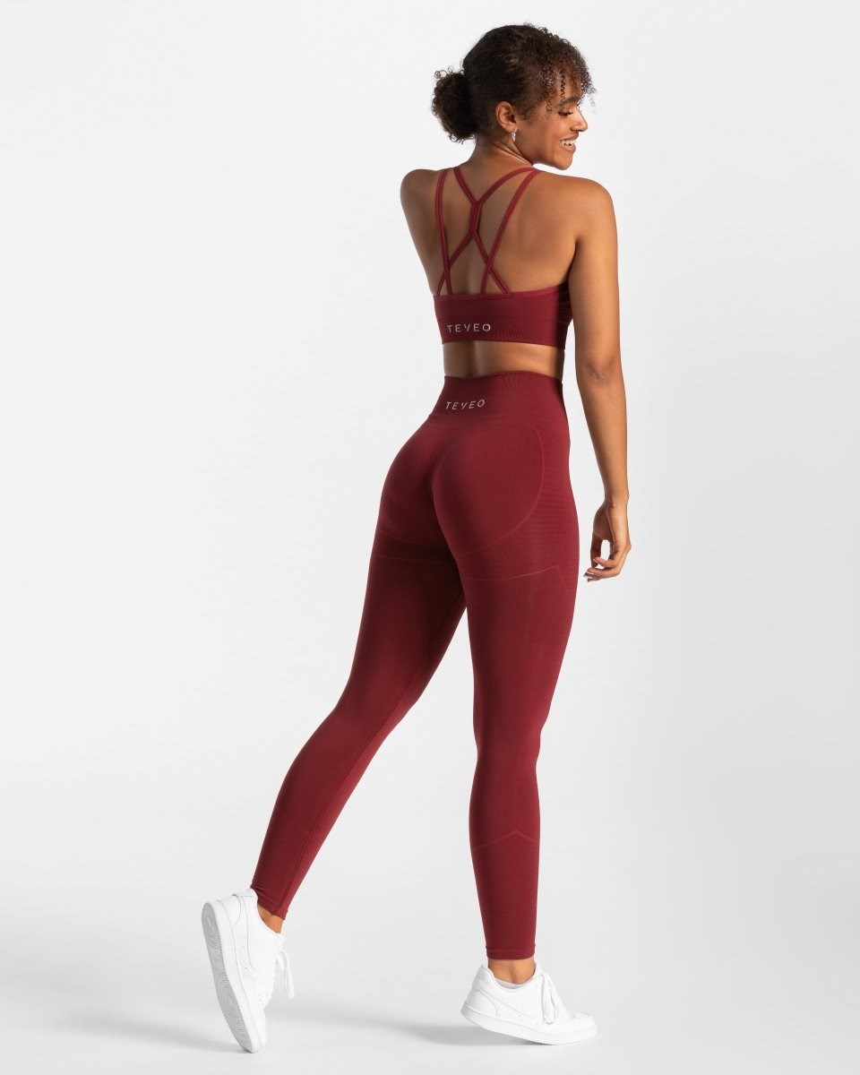 TEVEO True Leggings Červené | RTSW-37250