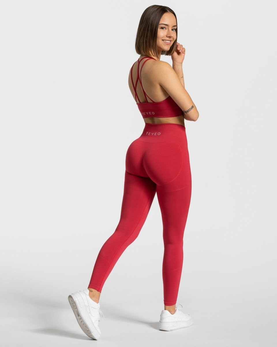 TEVEO True Leggings Červené | YMVS-35867