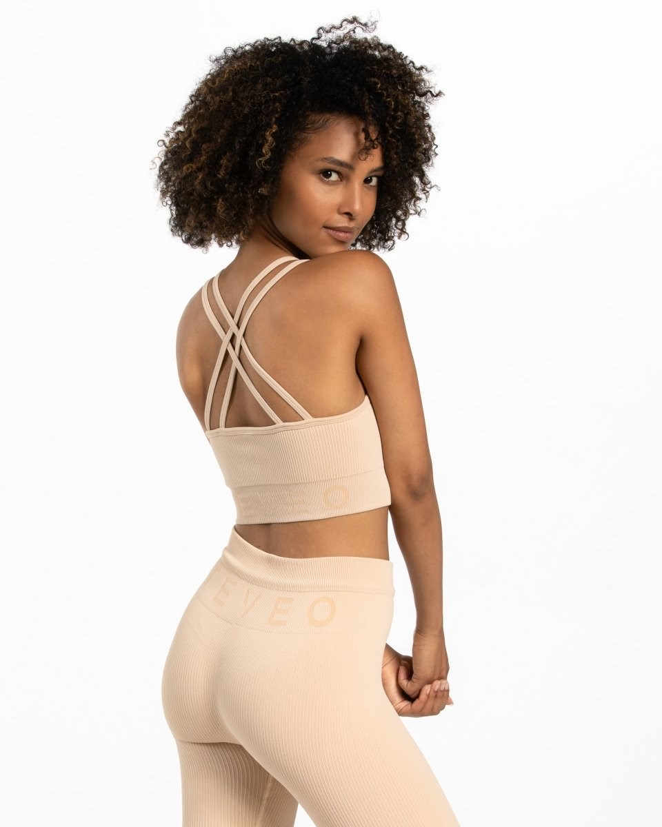 TEVEO Žebrovaný BH Nude | IYHB-86513